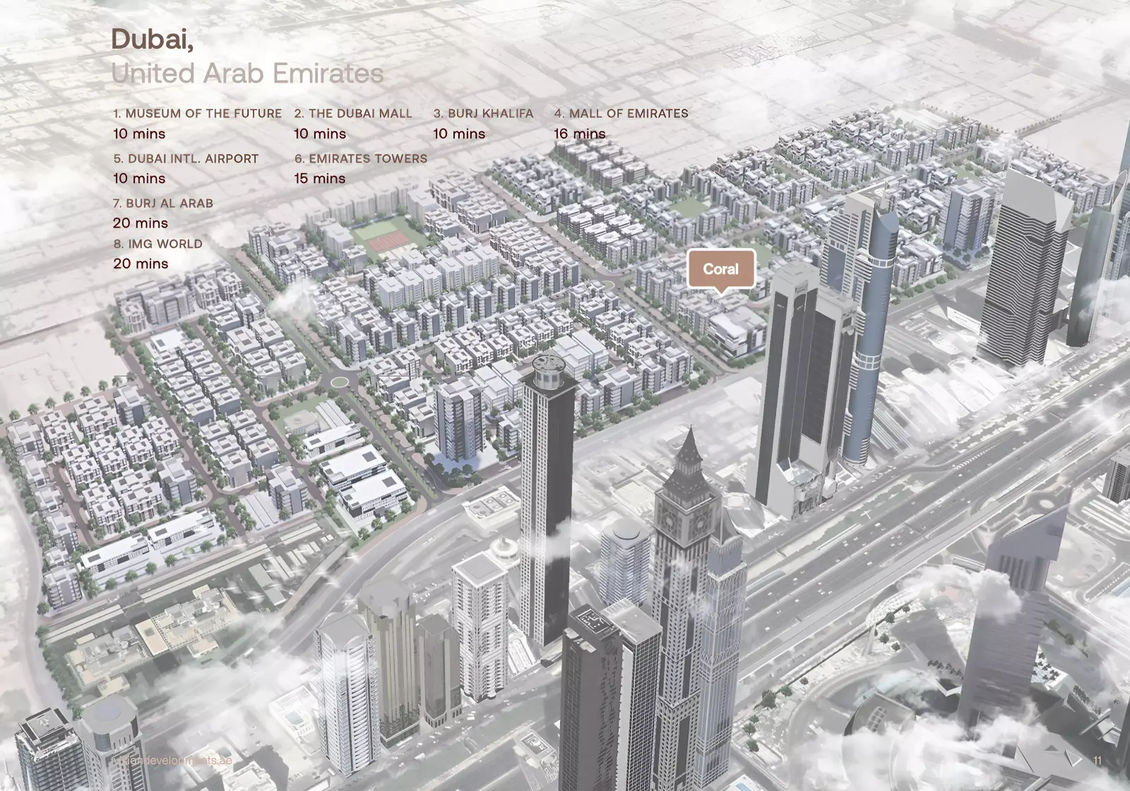 Coral By Vision masterplan, Jumeirah Garden City