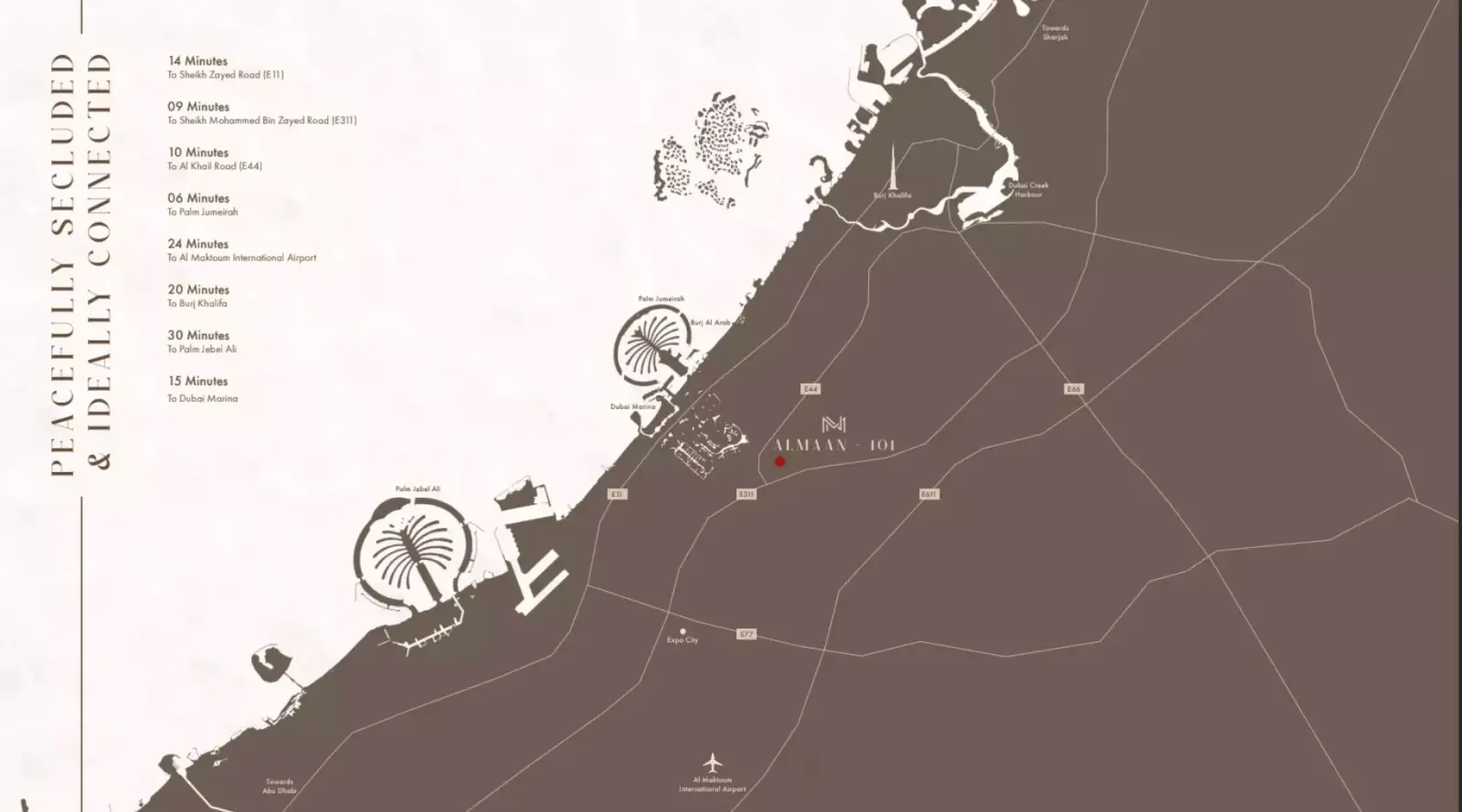 Almaan 101 masterplan, Jumeirah Village Circle