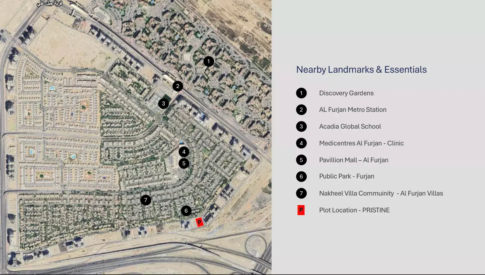 Pristine masterplan, Al Furjan