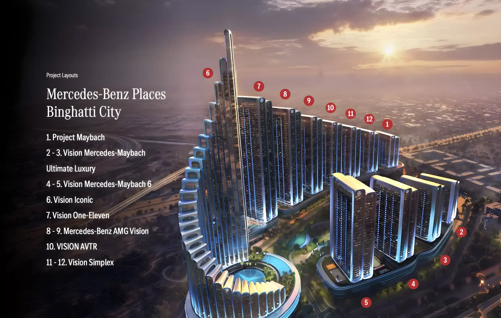 Mercedes Benz AMG Vision masterplan, Nad Al Sheba
