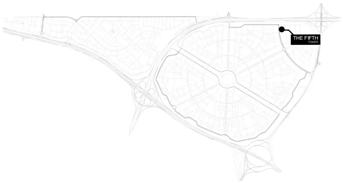 The Fifth Tower masterplan, Jumeirah Village Circle