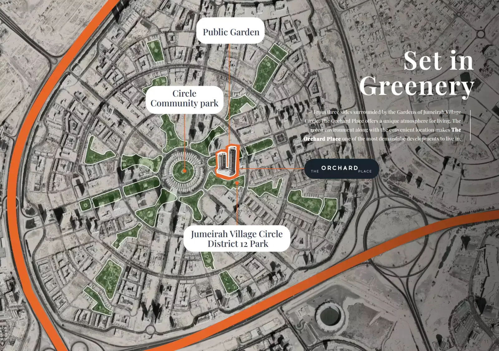Masterplan The Orchard Place, Jumeirah Village Circle