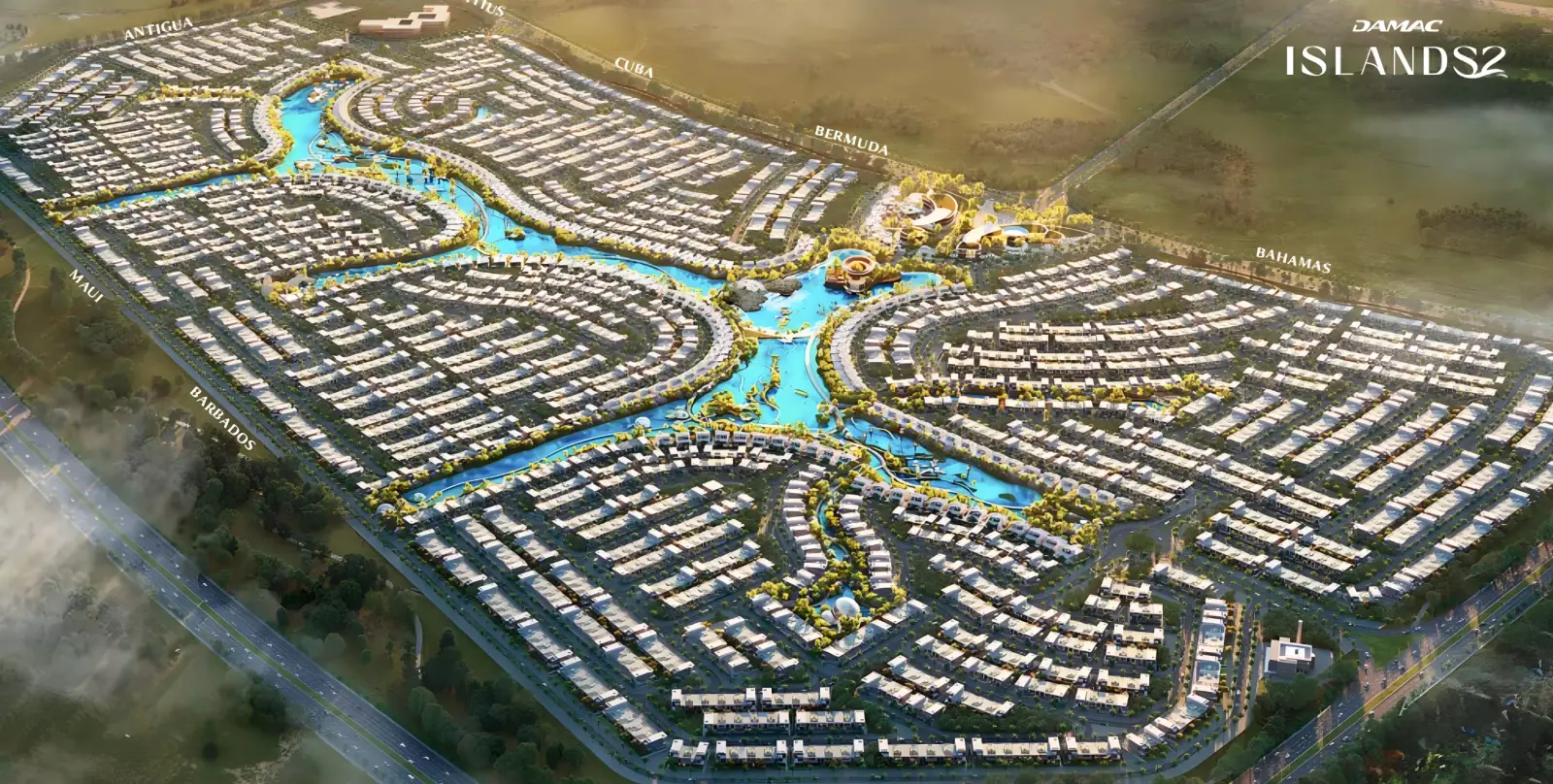 Barbados 2 masterplan, Damac Islands 2