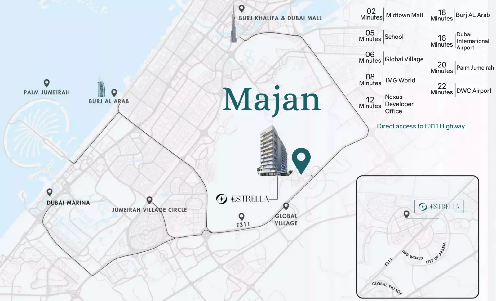 Estrella masterplan, Majan
