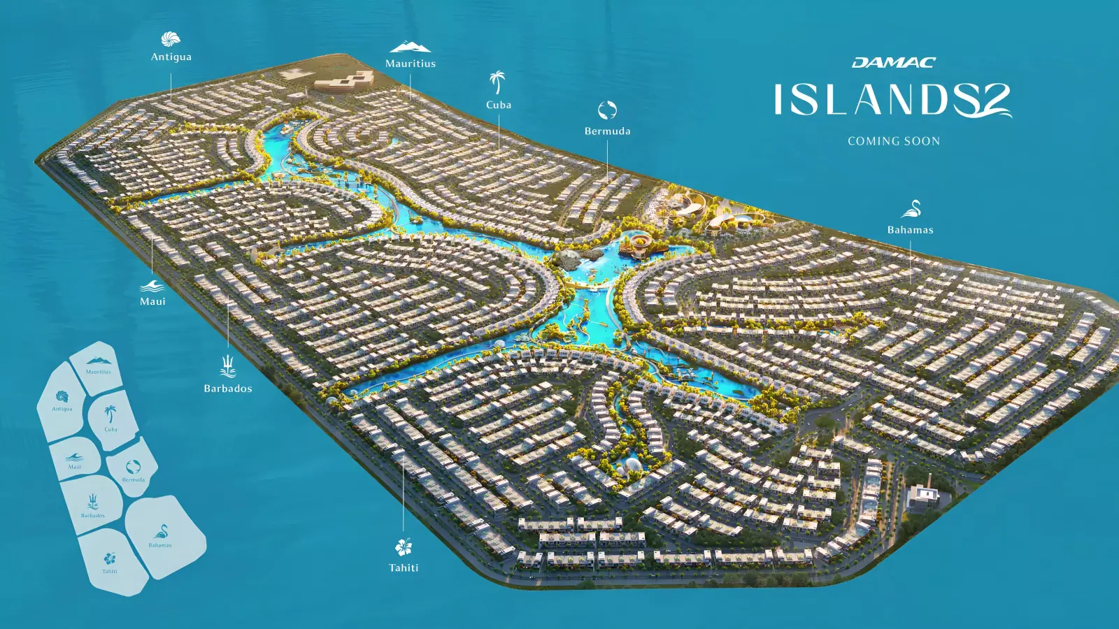 Мастер-план Maui, Damac Islands 2