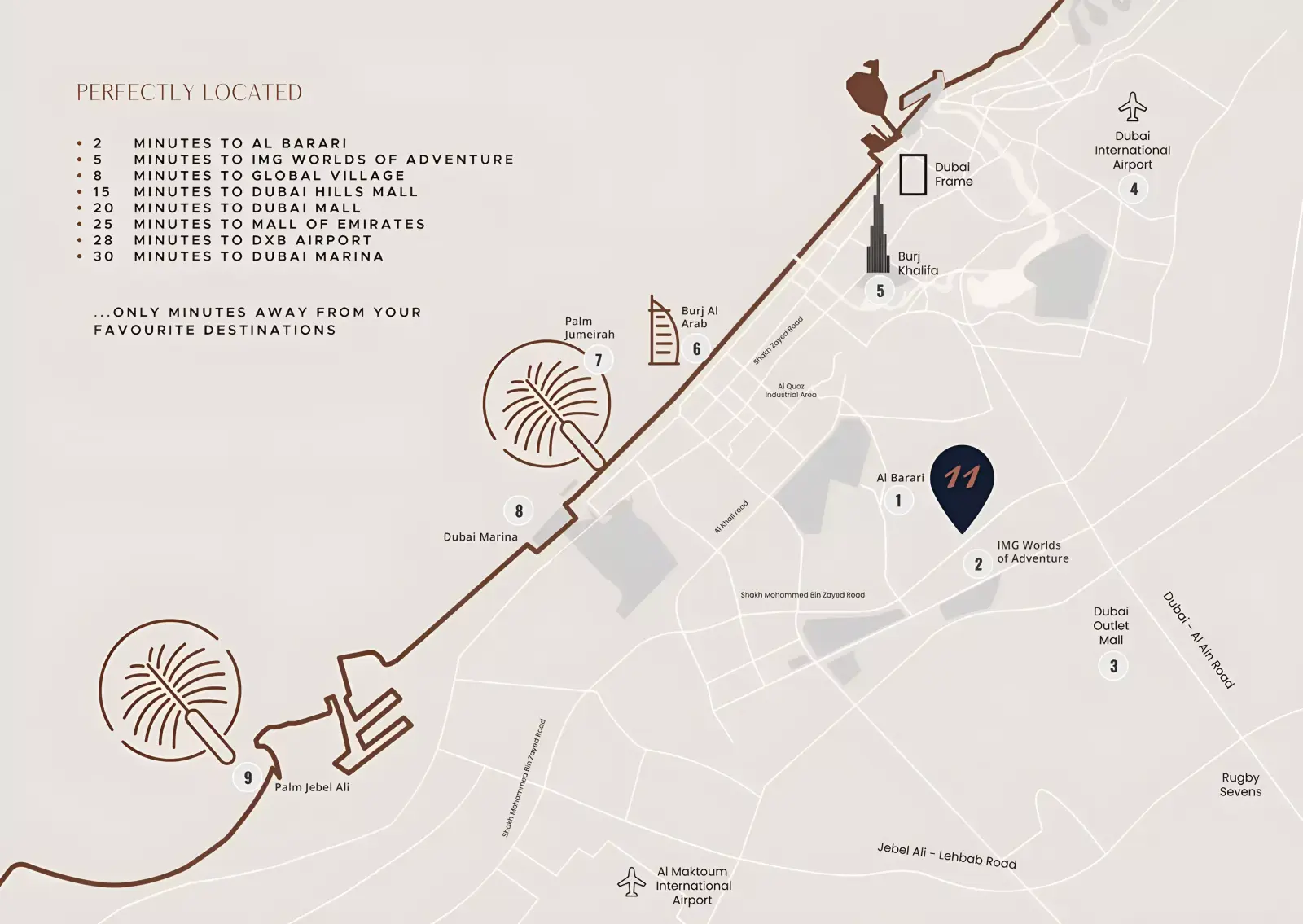 Tulip Oasis 11 masterplan, Majan