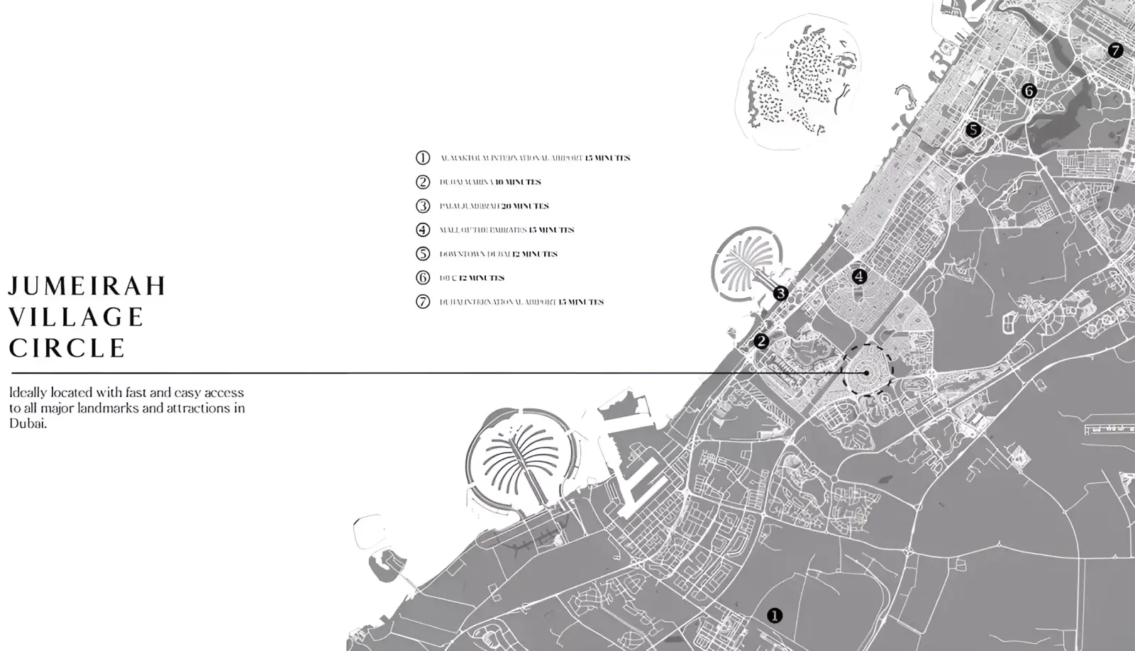 Palatium Residences masterplan, Jumeirah Village Circle