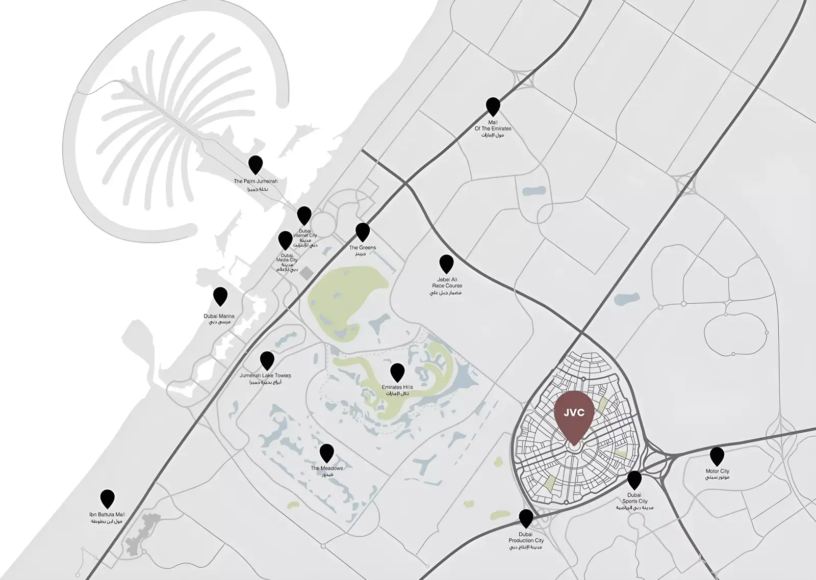 Sapphire 32 总体规划, Jumeirah Village Circle