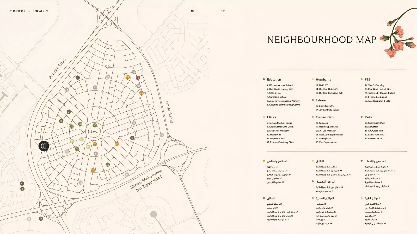Elegance masterplan, Jumeirah Village Circle