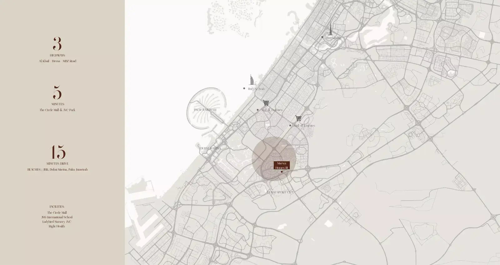 Masterplan Marwa Homes Phase 3, Jumeirah Village Circle