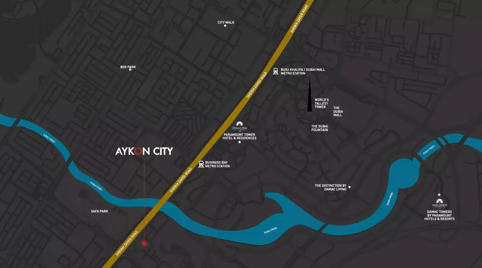 Aykon City 3 总体规划, Business Bay