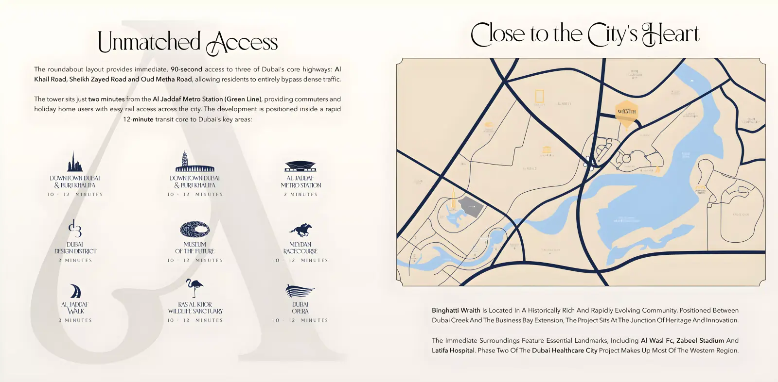 Binghatti Wraith masterplan, Al Jaddaf