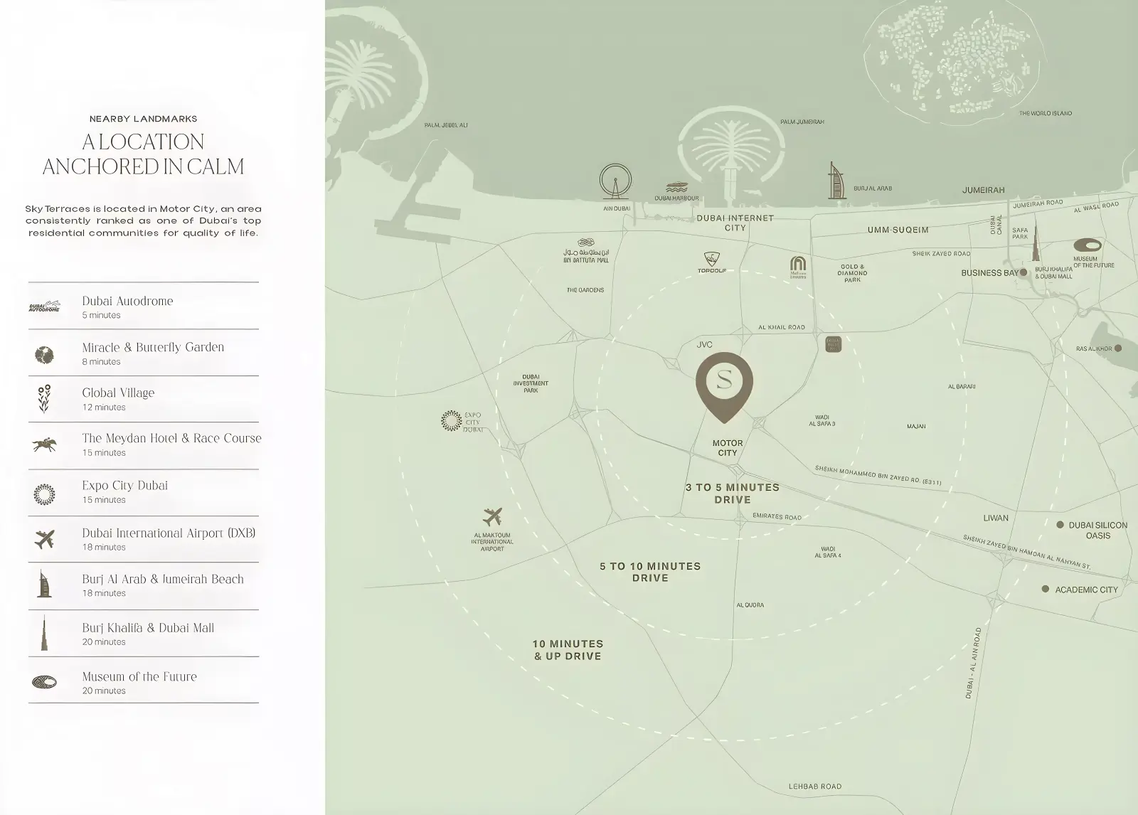 Binghatti Sky Terraces masterplan, Motor City