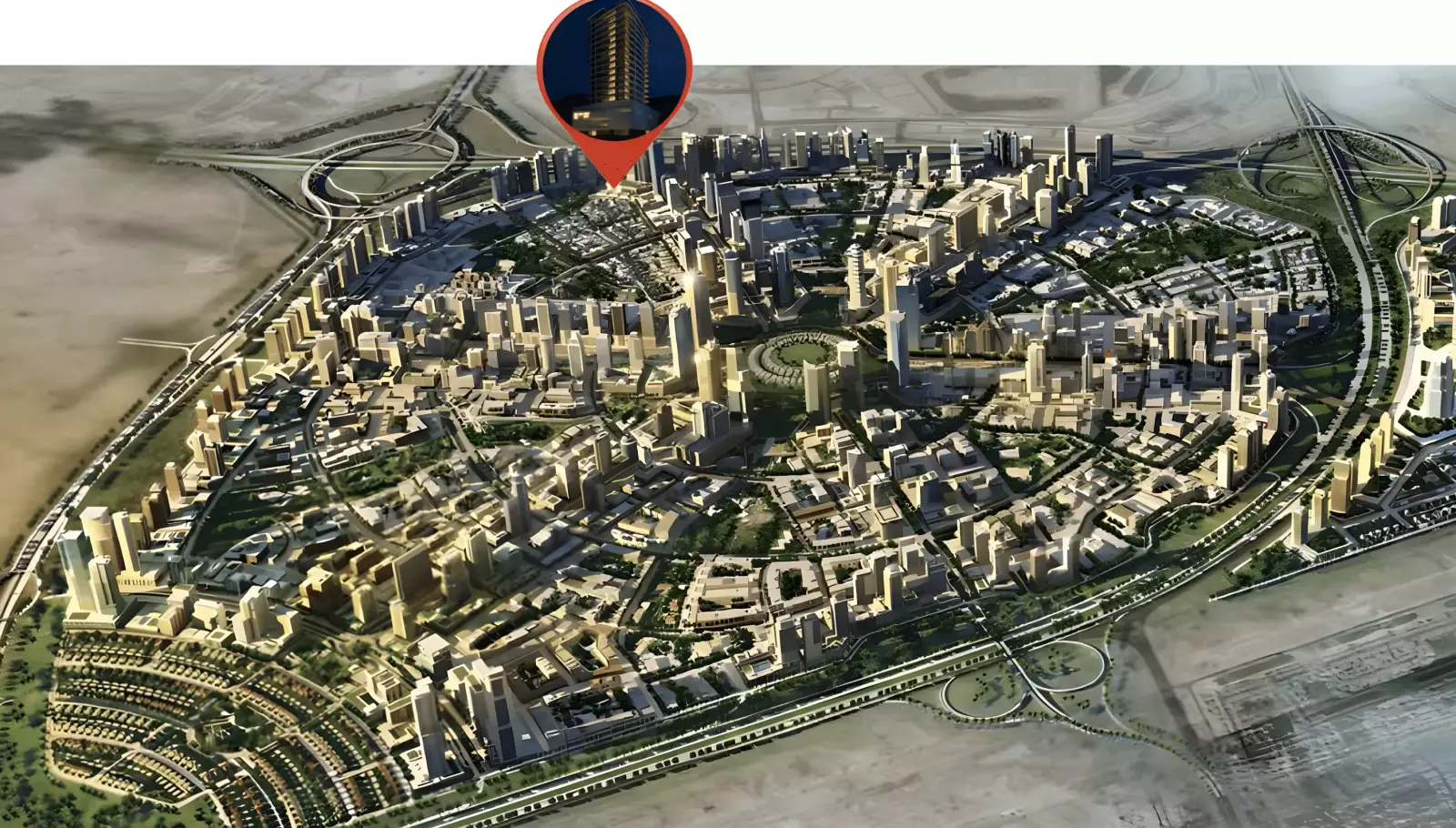 SquareX One masterplan, Jumeirah Village Circle