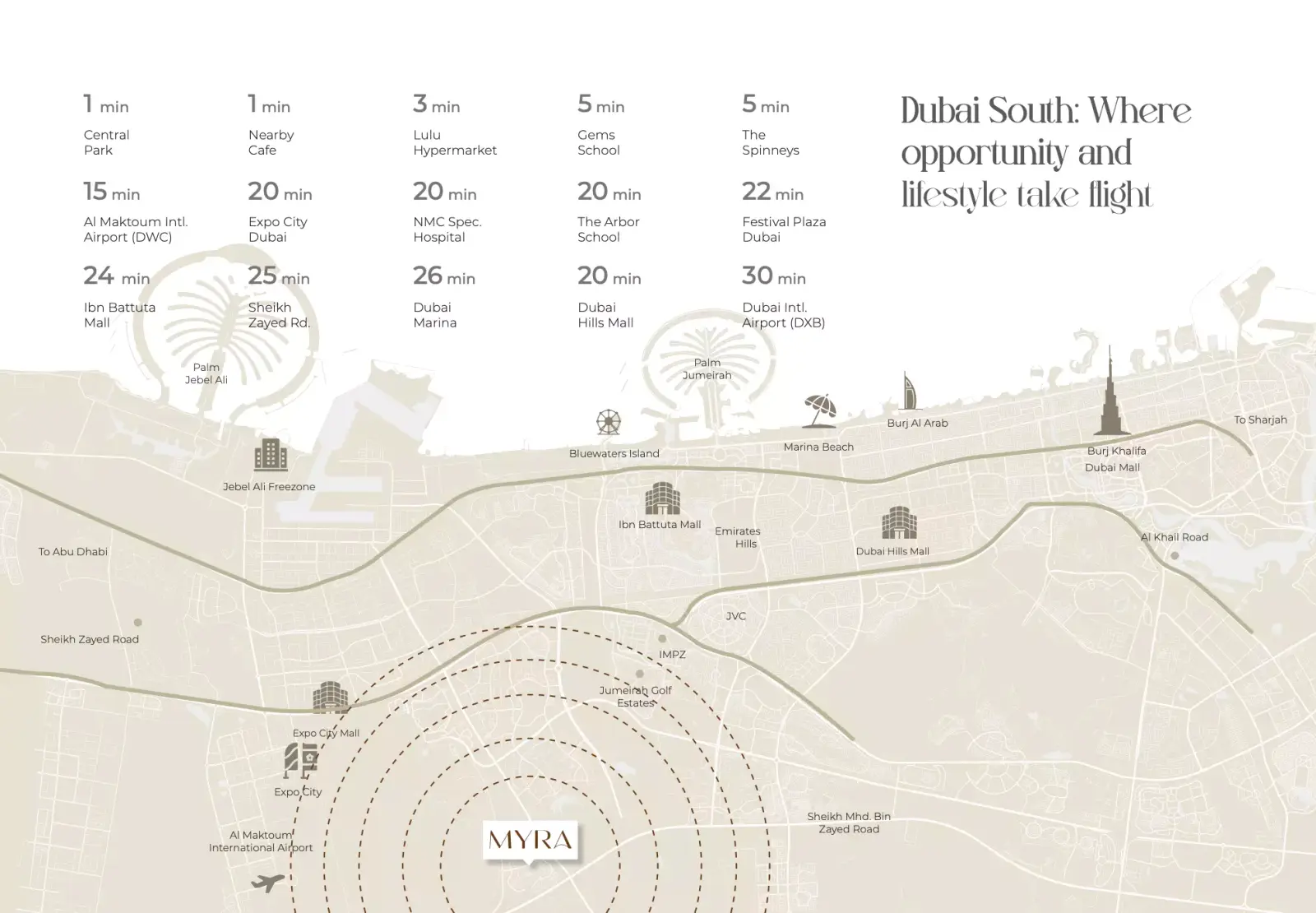 Myra Residences masterplan, Dubai South (Dubai World Central)
