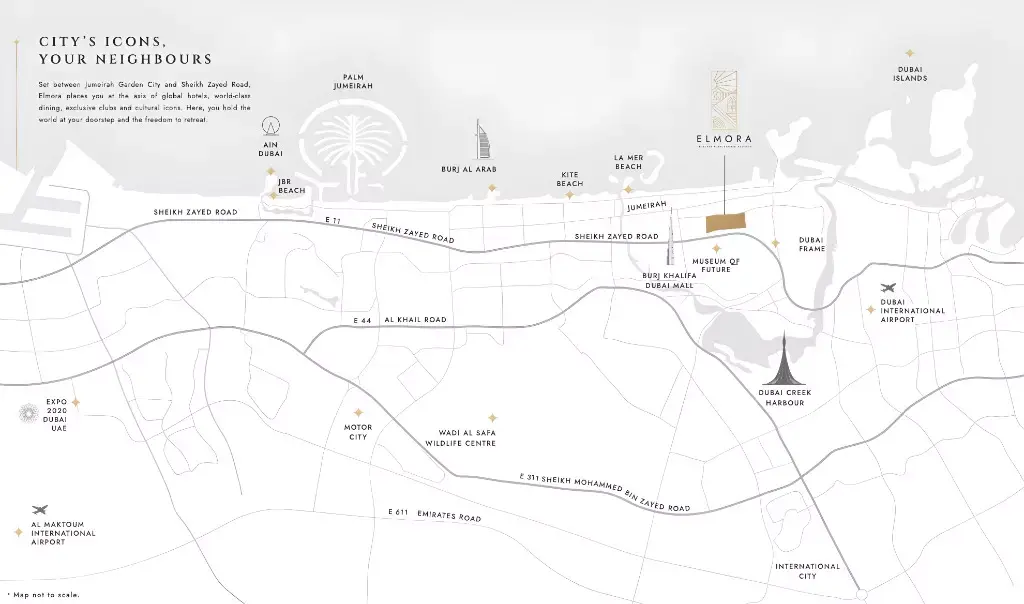 Elmora Residence masterplan, Jumeirah Garden City