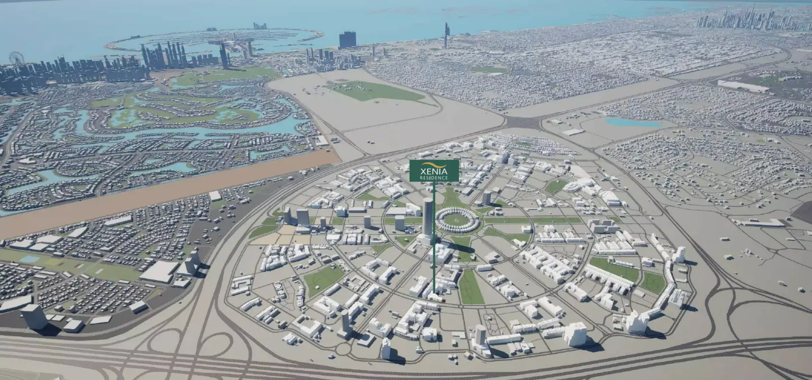 Xenia Residences masterplan, Jumeirah Village Circle
