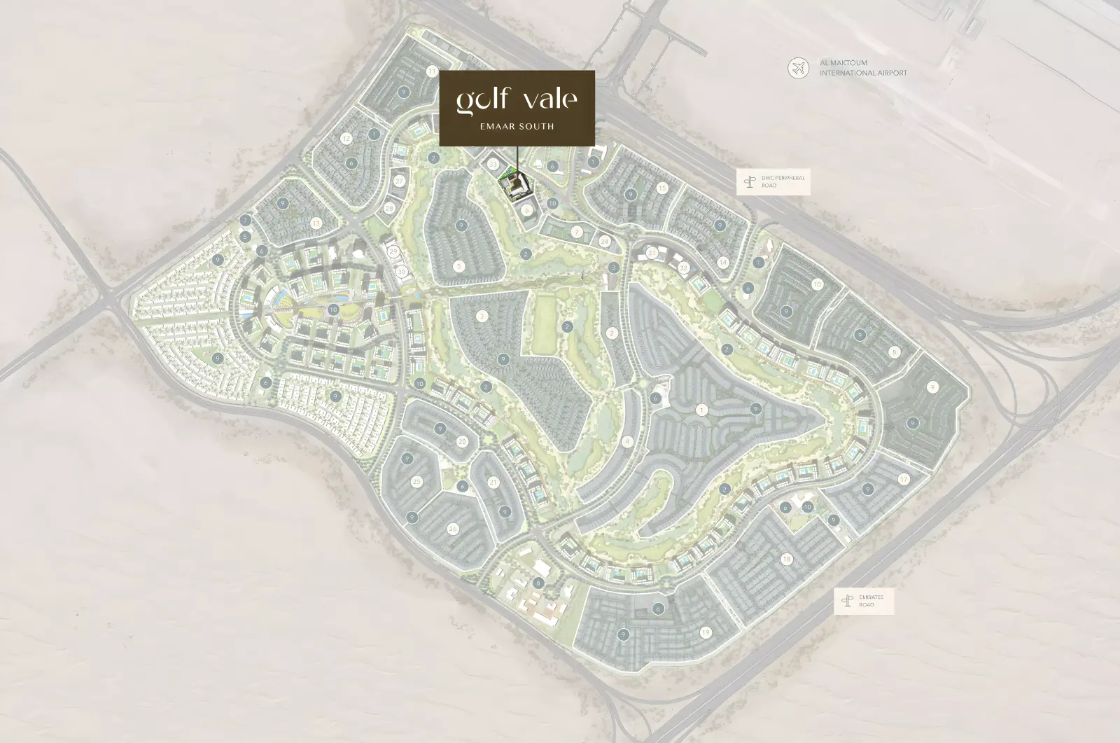 Golf Vale मास्टरप्लान, Emaar South