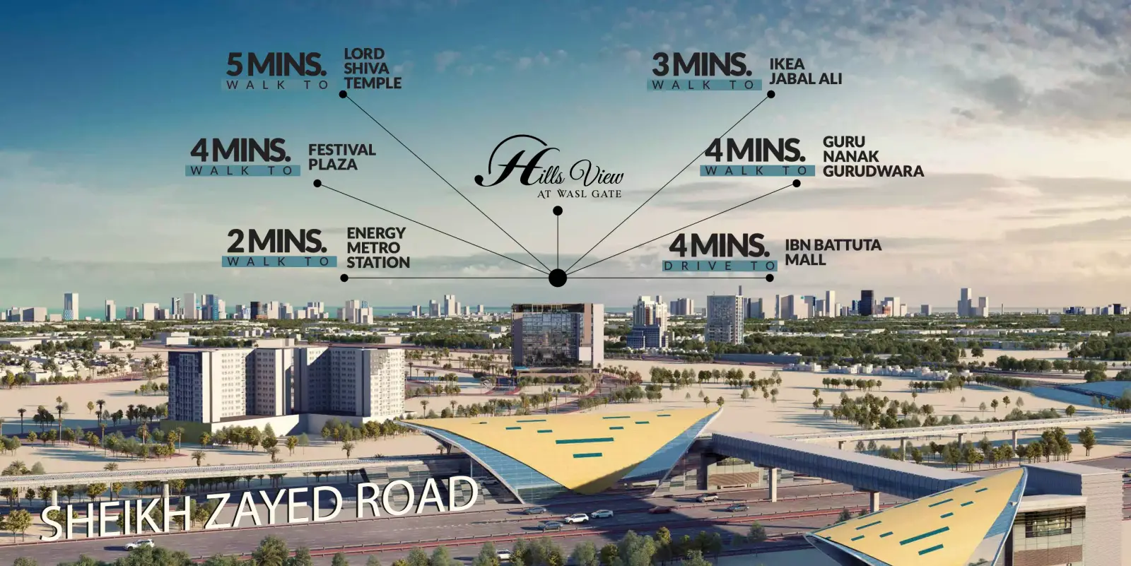 Hills View masterplan, Wasl Gate