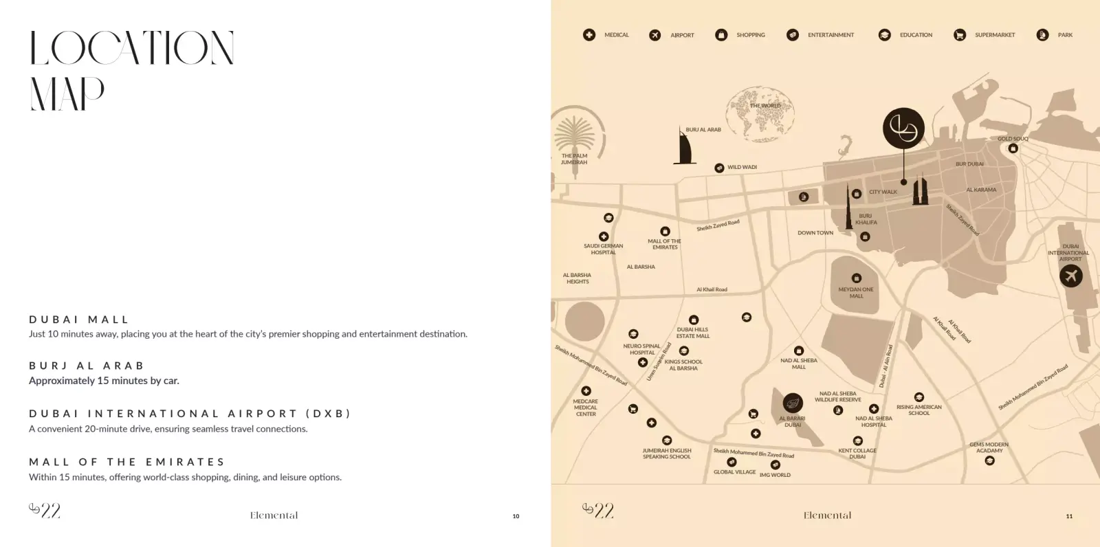 Elemental 22 masterplan, Jumeirah Garden City
