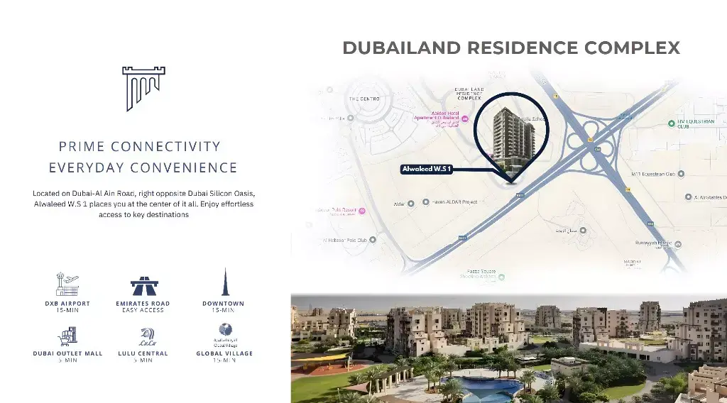 Al Waleed WS 1 总体规划, Dubai Land Residence Complex
