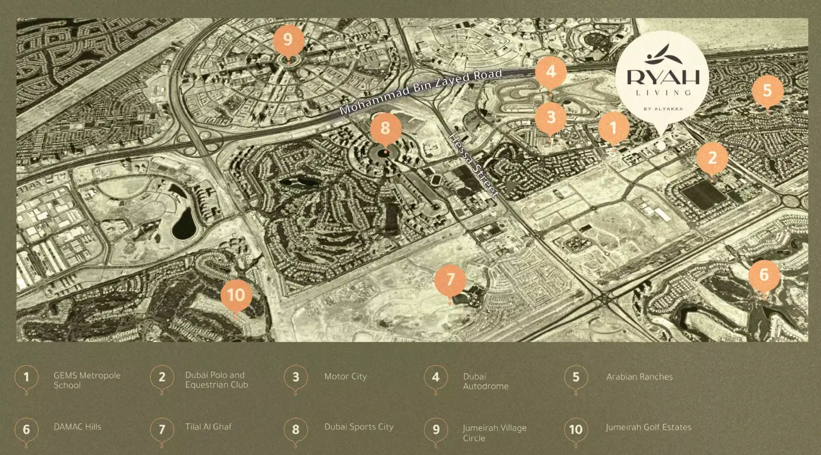Ryah Living masterplan, Dubai Studio City