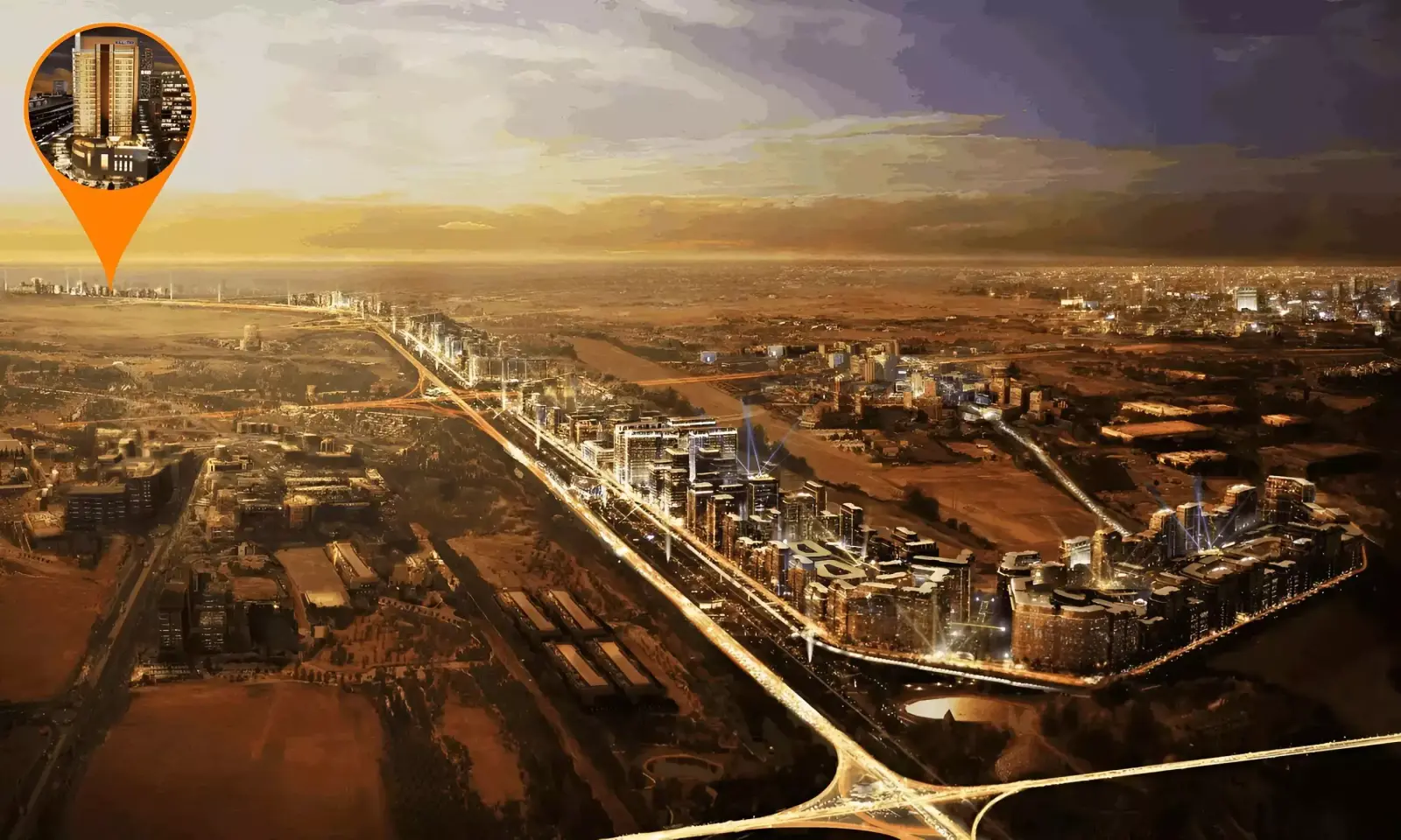 Bellatrix Hotel masterplan, Downtown Jebel Ali