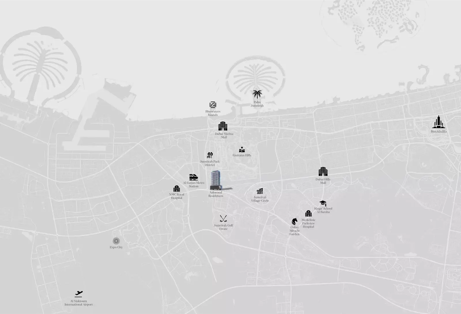 Ashwood Residences masterplan, Jumeirah Village Triangle