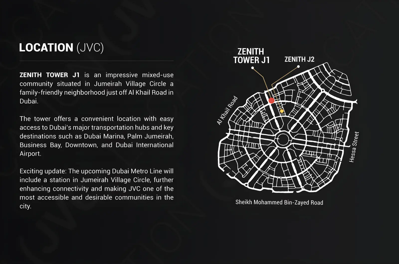 Zenith J1 masterplan, Jumeirah Village Circle