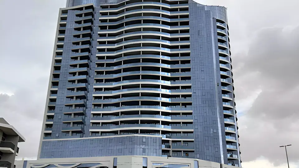 Blue Waves Tower by Tiger Group in Dubai Land Residence Complex
