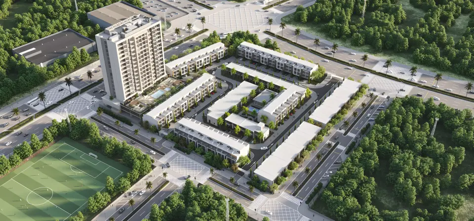 Reportage Real Estate 开发的 Verdana X，位于 Dubai Investment Park (DIP)