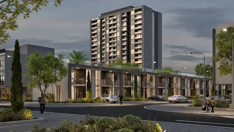 Reportage Real Estate 开发的 Verdana Residence 10，位于 Dubai Investment Park (DIP)