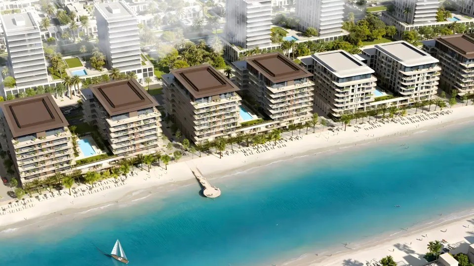 Blue Beach Residence by Ajmal Makan in Sharjah Waterfront City
