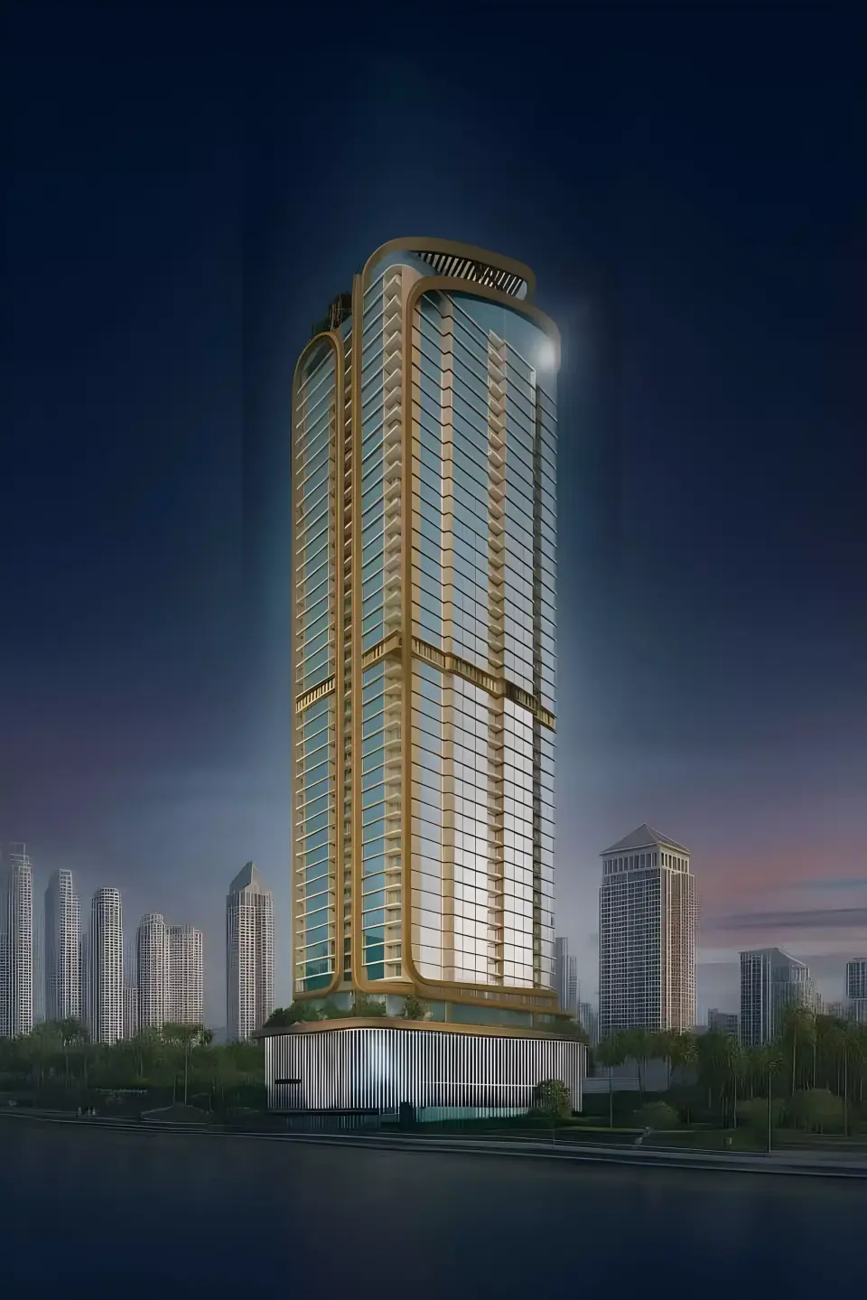 Al Watan Tower by KBH Development in Ajman Corniche Road