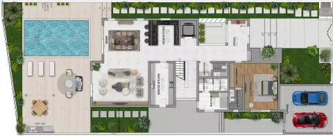 Waterfront Villas: Floor plan Aubrey Villa, 10,699 sq ft
