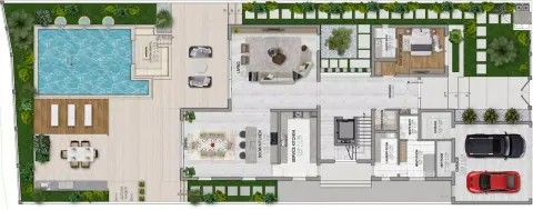 Waterfront Villas: Floor plan Harriet Villa, 10,946 sq ft