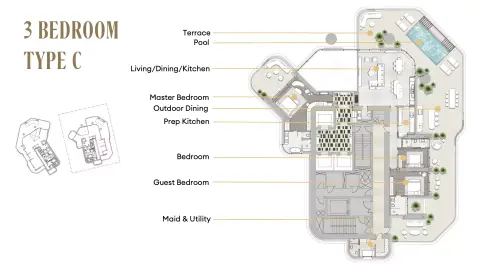 One Sankari: Floor plan Type C
