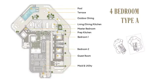 One Sankari: Floor plan Type A