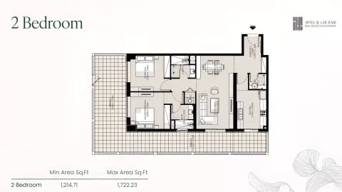 ليفينغ ليجندز المرحلة 4: مخطط الطابق Type A, 1,214 sq ft