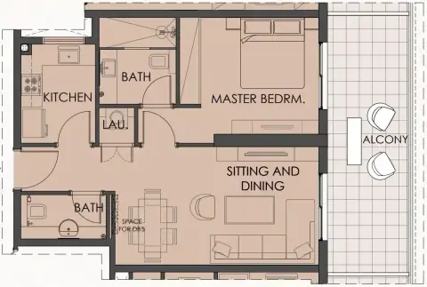 Living Legends Phase 5: Floor plan Type H, 648 sq ft
