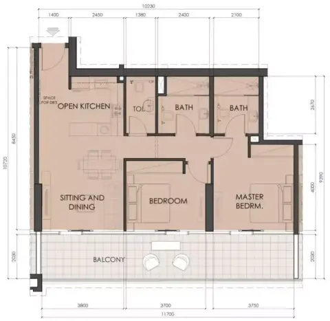 Living Legends Phase 5: Floor plan Type E, 1,204 sq ft