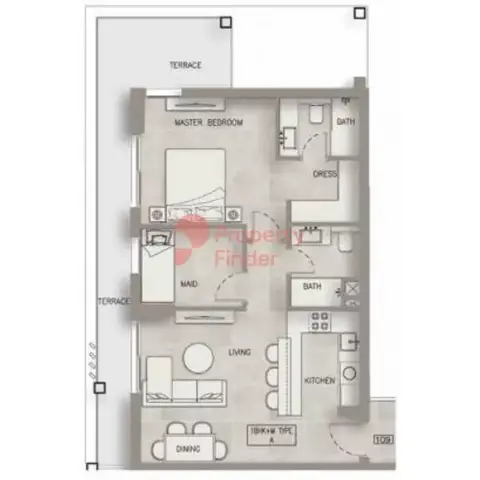 Oxford Terraces: Floor plan Type A1
