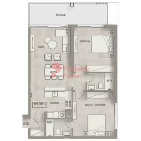 Oxford Terraces: Floor plan Type A