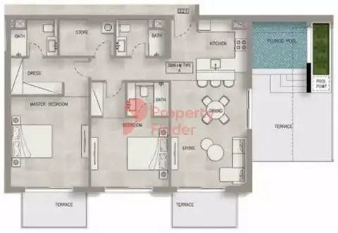 Oxford Terraces: Floor plan Type A1
