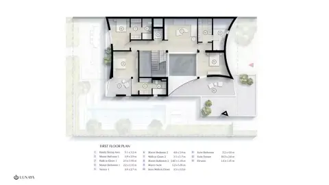 Lunaya Terraces: Floor plan Type A-Dune, 6,635 sq ft