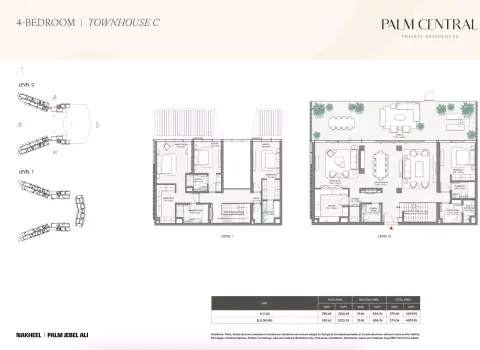 Palm Central Private Residences: Type C, 4,079 sq ft 户型图