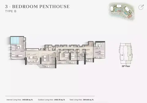 Eltiera Views: Floor plan Type B, 5,914 sq ft