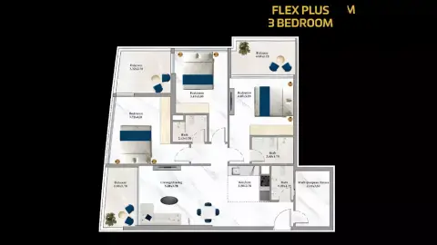 Aspirz Tower: Floor plan Type A