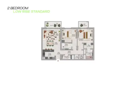 Azul Tower: Floor plan Type Low Rise Standard