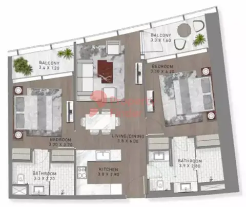 Safa Two: Floor plan Type B11